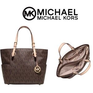 Michael Kors Jet Set Signature Logo Tote